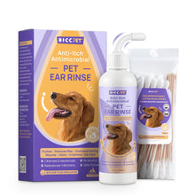 Load image into Gallery viewer, HICC PET Dog Ear Cleaner Solution Vet-Recommended Dog Ear Infection Treatment to Soothe Itchy &amp; Inflamed Ear Drops for Dogs &amp; Cats to Gently Removes Debris, Wax Buildup, Odor - 4 fl oz
