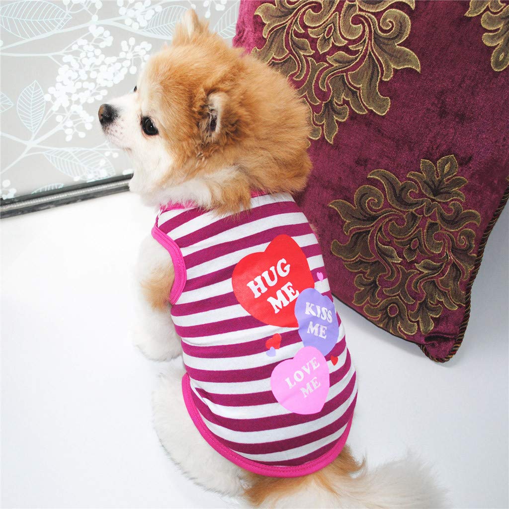 Dog Shirt for Large Dogs Outfits for Small Dogs Tiny Puppy Clothes Cute Sweatshirt Funny Pet Apparel Set of 4 Pink L