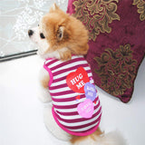 Dog Shirt for Large Dogs Outfits for Small Dogs Tiny Puppy Clothes Cute Sweatshirt Funny Pet Apparel Set of 4 Pink L