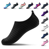 Water Shoes Women Men Adult Quick-Dry Aqua Socks Barefoot Non Slip for Beach Swim River Pool Lake surf Black SK002(U)
