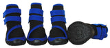 Pet Life ® Performance-Coned Premium Stretch Noeprene Ankle Wrap Support Dog Shoes with Premium Rubber Pet Shoes - Set of 4 Dog Boots