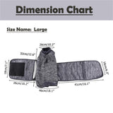 Pet Anxiety Jacket Calming Vest, YolieraArt Thunder Jacket for Cats and Dogs Anxiety, Calming Wrap Around Hug Thunder Jacket Weighted Anxiety Calming Vest for Pets (Grey, Large)
