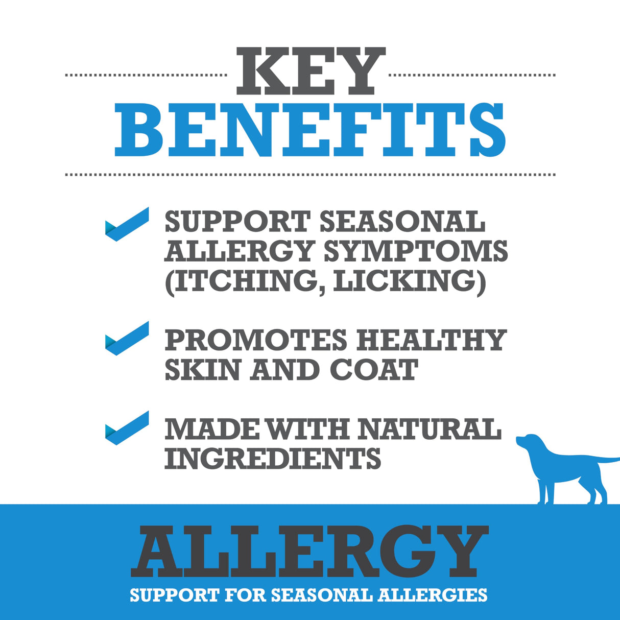 WINPRO Allergy Chews – Plasma-Powered Formula for Dog Seasonal Allergy Support – Grain-Free, Natural Blood Protein Supplements – 60 Soft Chews