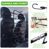 Metal Dog Barrier for Cars, SUVs, Trucks, Adjustable Universal Pet Gate Vehicle Divider for Back Front Seat, Heavy Duty Dog Separator for Car, Easy Install, 34"-58" Width, with Elastic 6 Ropes