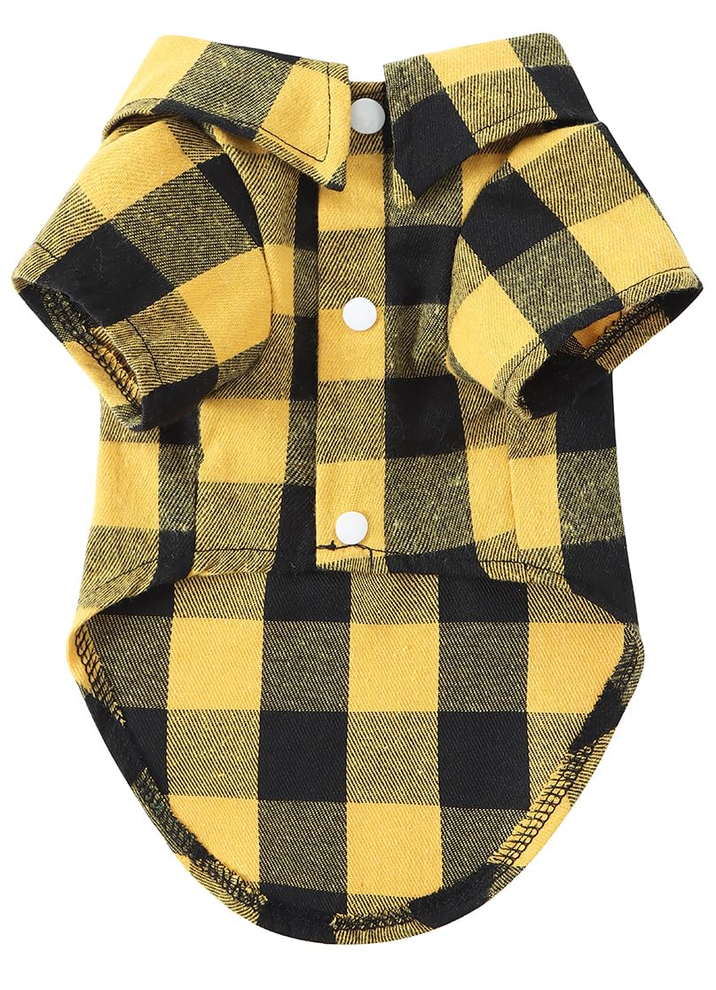 Harbyel Dog Shirts Plaid Dog Shirt Dog Clothes for Small Medium Large Dogs Owner and Pet Shirts are Sold Separately