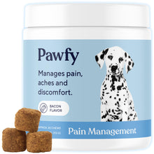 Load image into Gallery viewer, Pawfy Advanced Pain Management - Essential Vitamins &amp; Supplements with Omega 3 |Joint Supplement for Dogs - Supports Hip &amp; Joint Health for Small, Medium, Large Breeds | 30 Fast-Acting Chews
