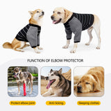 Anti-Licking Dog Shirt, Long Sleeve T-Shirt for Pets After Surgery, Prevent Scratching Hoodie for Dogs BlackGrey 2X-Large