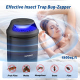 vertmuro Indoor Insect Trap, 2-Mode Bug Catcher & Mos with Strong Suction,UV Light, Mosquito Bug Zapper for Fruit Flies, Gnats, Moths, 2 Pack