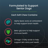Nutramax Dasuquin Joint Health Supplement for Large Senior Dogs – for Immune Support, Skin & Coat Health, and Brain Health, 84 Soft Chews