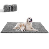 AROGAN Indoor Door Mat Entryway Rug Traps Mud and Water, Chenille Doormat for Muddy Shoes and Dog Paws, Machine Washable Doormat, Front Door Mat, Busy Area Dog Rugs for Floors, Entrance, 20x32 Grey