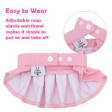 CuteBone Pet Cheerleader Costume Two Piece Cheer Dog Dress Pink Clothes - Sports Outfit for Small Dogs & Cats - Comfortable, Stylish, Easy to Wear - Great for Game Days, Parties and Photos LLD01M
