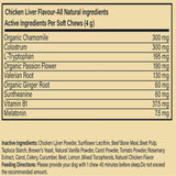Chuffys Dreamy Pup Chews, Natural Calming Chews for Dogs, Sleep Guarantee，90 Tablets (1pcs)