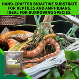 The Bio Dude Terra Firma Reptile Substrate 36 quarts for terrariums and vivariums. Bioactive Habitat Substrate for Ball Pythons, kingsnakes, milksnakes, arachnids and Lizards