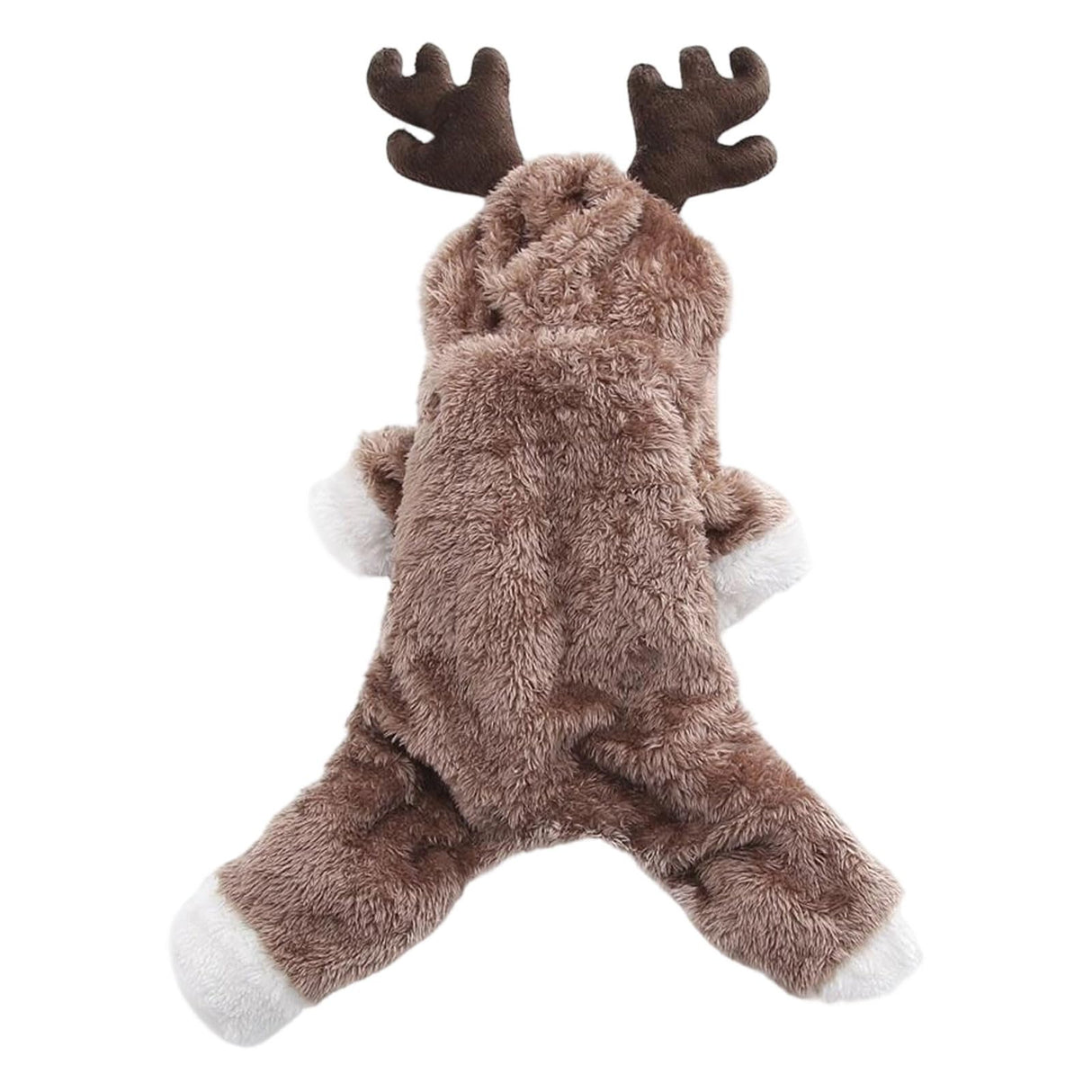 Dog Christmas Reindeer Cosplay Outfit, Cute Dog Hoodies Winter Sweatshirt for Puppy, Warm Pet Costume Clothing for Small Dogs (Small)