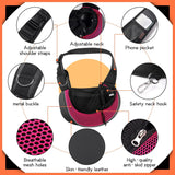YUDODO Pet Sling Carrier for 5-9 lbs Small Dogs & Cats – Hands-Free Puppy Carrier with Safety Hook, Large Zipper Pocket, Soft Breathable Mesh, Adjustable Strap & Reflective Strip (Pink 3.0 M)