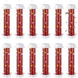 12 Pcs Sticky Fly Trap Fly Stick Indoor Outdoor Long Lasting Adhesive Fly Catcher with Hanging Hook for Wasps Gnats Bugs Insects Moths Fruit Flies Mosquitoes Spiders Fleas (Red, White)
