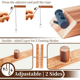 YWTOYS Ring Toss Games for Adults, Patio Decor, Yard Games, Outdoor Indoor Games, Wooden Hook and Ring Game for Bars, Home, Party, Christmas Games (Large)