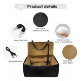 RUONARIER Dog Car Seat for Small Dogs,Medium Dog Car Bed with Detachable Washable Cover,Pet Puppy Booster Cars Seats with Safety Belt Up to 30 lbs(Black V)