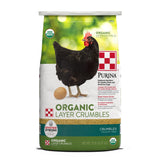 Purina | Nutritionally Complete Non-GMO Organic Layer Hen Feed Crumbles - Chicken Feed | 35 Pound (35 lb.) Bag