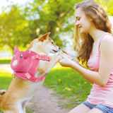 OUOBOB Dog Harness with Backpack, Adjustable Dog Backpack Harness for Small Medium Dogs, No-Pull Breathable Backpacks for Dogs to Wear, for Traveling, Hiking, Camping, Training, Pink L