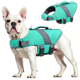 Mosucoirl Dog Life Jacket High Flotation,Shark Dog Lifesavers Floats Coat High Visibility Reflective Pet Safety Vest Swimsuits Small Medium Large Dog Life Vest for Swimming Boating Surfing Kayaking