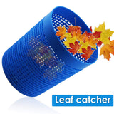 Pool Leaf Catcher Canister, in-line Leaf Canister for Pool Spa Cleaner, with Mesh Basket &Skimmer Socks,Fits Suction Manual & Automatic Pool Cleaners