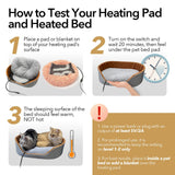 GooCare USB Pet Heating Pad – Turns Any Pet Bed Heated (Use Inside Bed), 5V/2A Required, 5-Temp & Timer, 140°F Auto Shut-Off, Waterproof Warmer for Cats/Dogs, Power Bank/Wall/Car Powered (12"x16")
