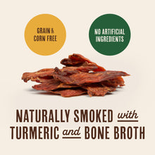 Load image into Gallery viewer, Waggin' Train Smoked Chicken Jerky Tenders for Dogs with Turmeric and Human Grade Bone Broth, Grain and Corn Free, High Protein, Premium Limited Ingredient 100% Real Chicken Dog Treats, 24 oz. Pouch
