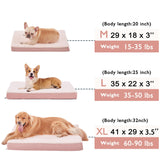 WATANIYA PET Memory Foam Orthopedic Large Dog Bed, Washable Dog Bed for Crate with Cooling Gel Mattress, Waterproof Liner and Plush Removable Cover for Extra Large Dogs (Pink)