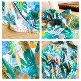 HDKUW Large Dog Hawaiian Costume, Dog's Cool T-Shirts Summer Clothes, Hawaiian Shirt for Large Dogs, Design for Summer Luau Style Beach Camp Vacation 7XL Blue