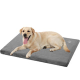 EMPSIGN Stylish Dog Bed Mat Dog Crate Pad Mattress Reversible (Cool & Warm), Water Proof Linings, Removable Machine Washable Cover, Firm Support Small to XX Large Dogs, Grey,XL(41''''*28''''*3'''')