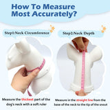 Hard & Heavy Plastic Dog Cone Collar Alternative for Extra Large Dogs(Adult Lab Golden GSD), Pet Neck Head Protective Cone Anti-Lick, Adjustable Elizabethan Recovery Collar Cone of Shame for Healing