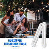 Klahaite 2 Pcs Replacement Bulb for Electric Outdoor Bug Zapper and Mosquito Zapper 15W Single U-Shaped Twin Tube Bulb