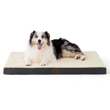 Bedsure XL Dog Bed for Crate - Large Comfy Flat Pet Beds with Removable Washable Cover, Orthopedic Egg Crate Foam Crate Mat, Suitable for Pet Up to 90 lbs