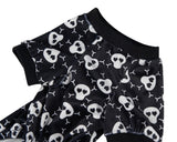 Lanyarco Skull Dog Halloween Costume Dog Pajamas Clothes, Skeleton Pet Costumes for Dogs Pajama Onesie PJS, Back 23" XLarge