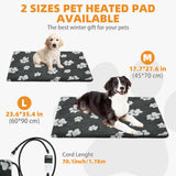 Cherishelt Heated Whelping Pad for Puppy, Dog Heating Pad with Upgraded Smart Thermostat Switch,Warm Crate Mat with Anti-bite Cord Indoor Outdoor,Constant on Function,UL&FCC Dual Certification,24x36in