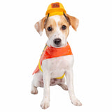 Pet Krewe Construction Worker Dog Costume - Small Halloween Costume for Pets, Includes Hat