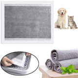 kathson Rabbit Pee Pads Disposable Cage Liners 50PCS All Absorb Black Carbon Odor Control Bunny Training Accessories with Quick-Dry Surface for Puppy Guinea Pig Kitten Hedgehog Small Animals