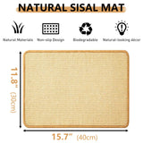 Oncpcare 2PCS Rabbit Scratch Mat Natural Bunny Scratching Pad Claws and Teeth Care Rabbit Mats for Cages Chew Toys for Bunny Pet Cage Bedding for Biting Sleeping Nesting, 16x12