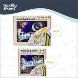 Huxley & Kent Celebration Box for Dogs - Fun Gift Kit with Plush Squeaky Toys, Party Hat, Bow Tie & Banner - Birthday, Gotcha Day & Special Occasion Dog Kit - Happy Barkday Box, Small