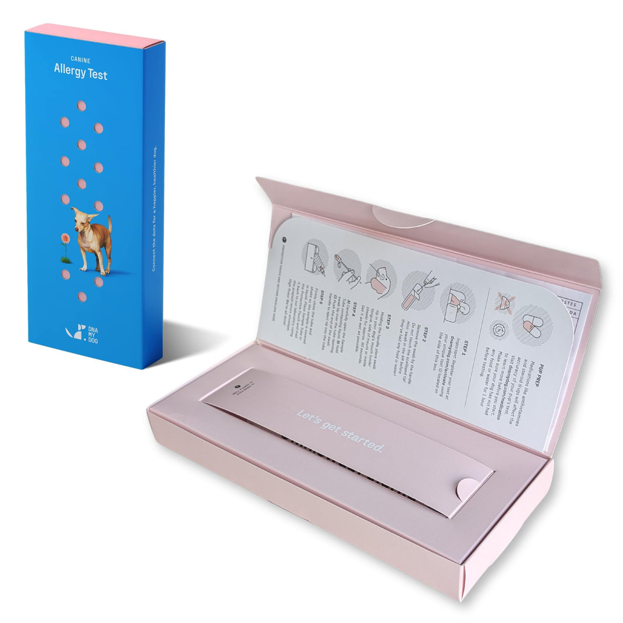 DNA MY DOG Vet-Recommended and Most Accurate Allergy Test for Itchy, Sensitive Dogs | Cheek Swab – The Gold Standard of Testing | Tests for All Common Food & Environmental Allergens | Custom Report