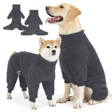 Pinellia Fleece Dog Sweater for Small Medium Large Dog for Run Walk Sleep Pet Winter Jacket & Windproof Clothes Coat XL Grey