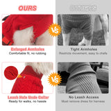 BEAUTYZOO Girl Dog Sweater Dress, Cable Knit Dog Sweater for Small Dogs Girl - Turtleneck Pullover Sweaters with Plaid Skirt & Bowtie, Warm Dogs Knitted Dress for Cold Weather Winter Christmas, Red