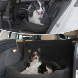 Bnonya Dog Car Seat for Medium Large, Safe and Comfortable Dog Car Bed Medium Under 60lbs, Multipurpose Design Washable with Non-Slip Base