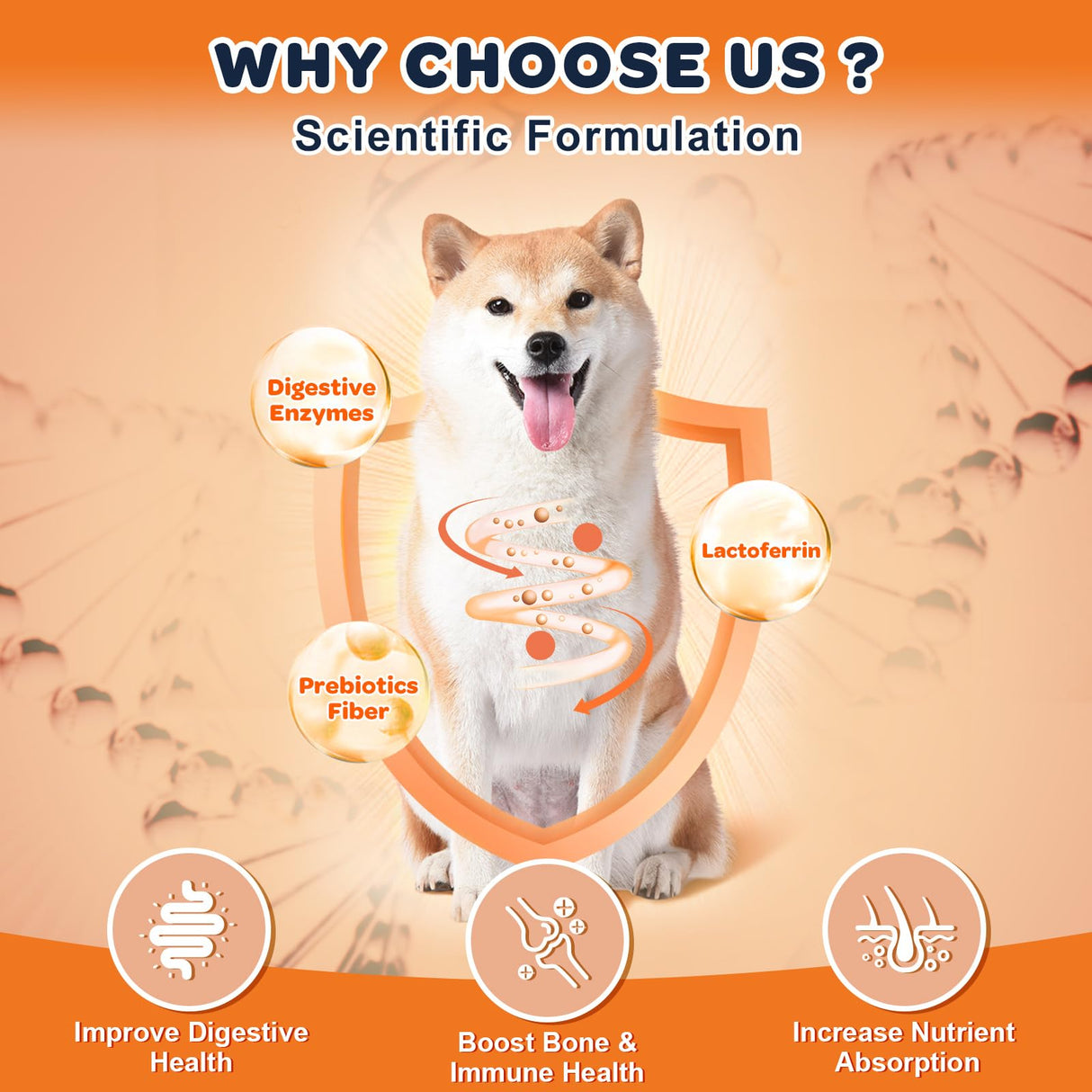 NATURE TARGET Glucosamine Joint Supplement for Dogs, Chondroitin, Omega-3, MSM, Hemp, Turmeric for Pain Relief, Dog Joint Supplement with Calcium for Bone Health, 120 Chicken Flavored Crunchy Chews