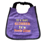 Unique Handmade Newfoundland Dog Bib - Personalized Colors, Waterproof Backing, and Adjustable Fit for all breeds - stylish - choose your size - newfy glitter
