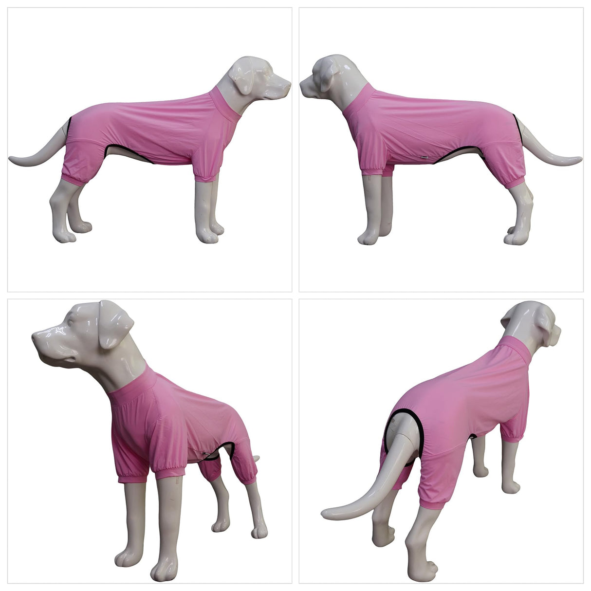 LoveLongLong Dog Jumpsuit with UV Protection and Quick-Dry Fabric for Spring Summer Pet Pajamas Pink XL