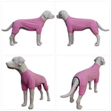 LoveLongLong Dog Jumpsuit with UV Protection and Quick-Dry Fabric for Spring Summer Pet Pajamas Pink XL