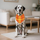 JpGdn 200PCS Dog Bandanas Plaid for Large XL XXL Breed Dogs Bulk Big Dog Bandanas Kerchief Washable Stitching Edge Selvedge Sewing Triangle Bibs Head Scarves Scarfs for Grooming Accessories
