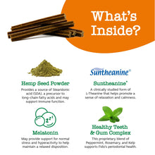 Load image into Gallery viewer, Zesty Paws OraStix for Dogs - Calming Dental Sticks for Stress with Hemp Melatonin Chamomile Dog Healthy Teeth and Gums Calm Composure for Fireworks and Thunderstorms - 12oz
